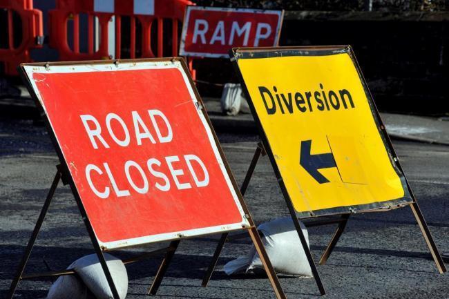 Image: Road is not open because it is closed